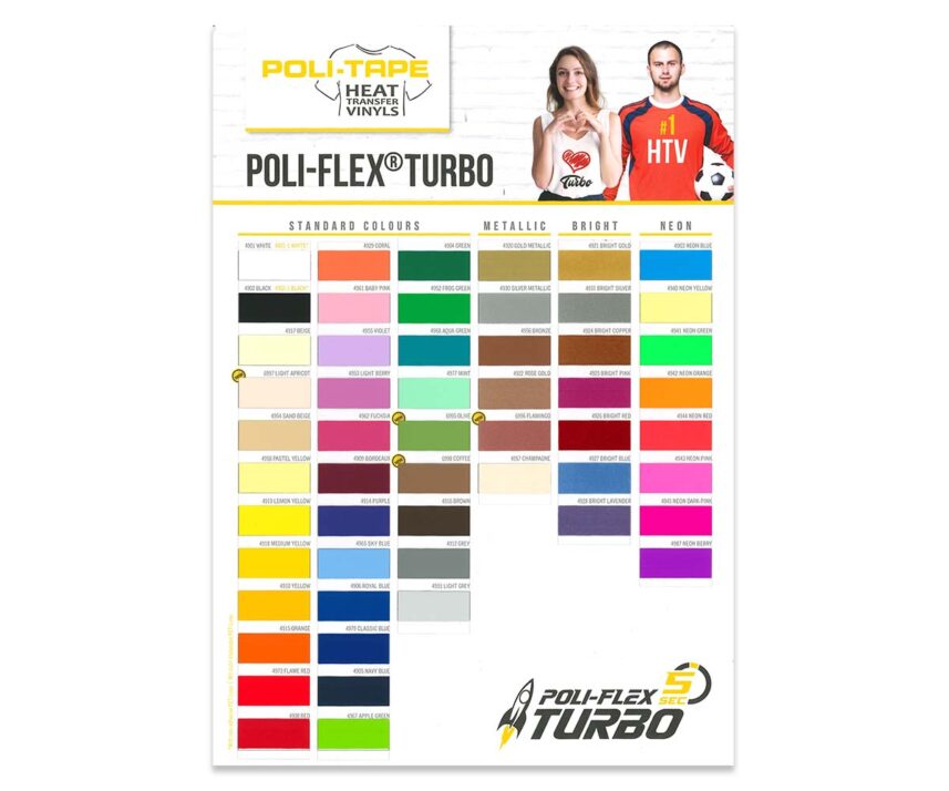 Poli Flex Turbo Kleurenkaart